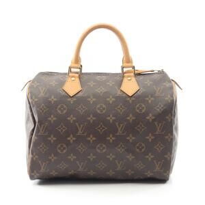 Louis Vuitton Speedy handbag canvas leather Monogram bag brown